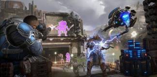 personajes luchando en Gears5